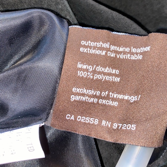 Danier Black Leather and Suede Cutout Skirt - Picture 5 of 5